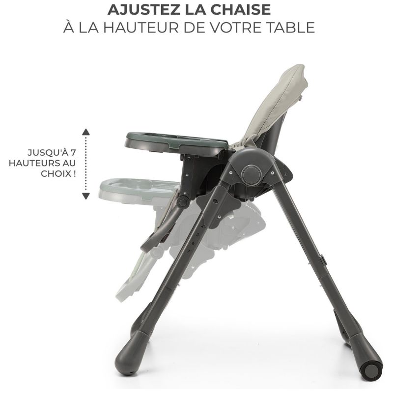 Chaise haute 2 en 1 Tummie Grey - Reconditionné Kinderkraft Produit 5
