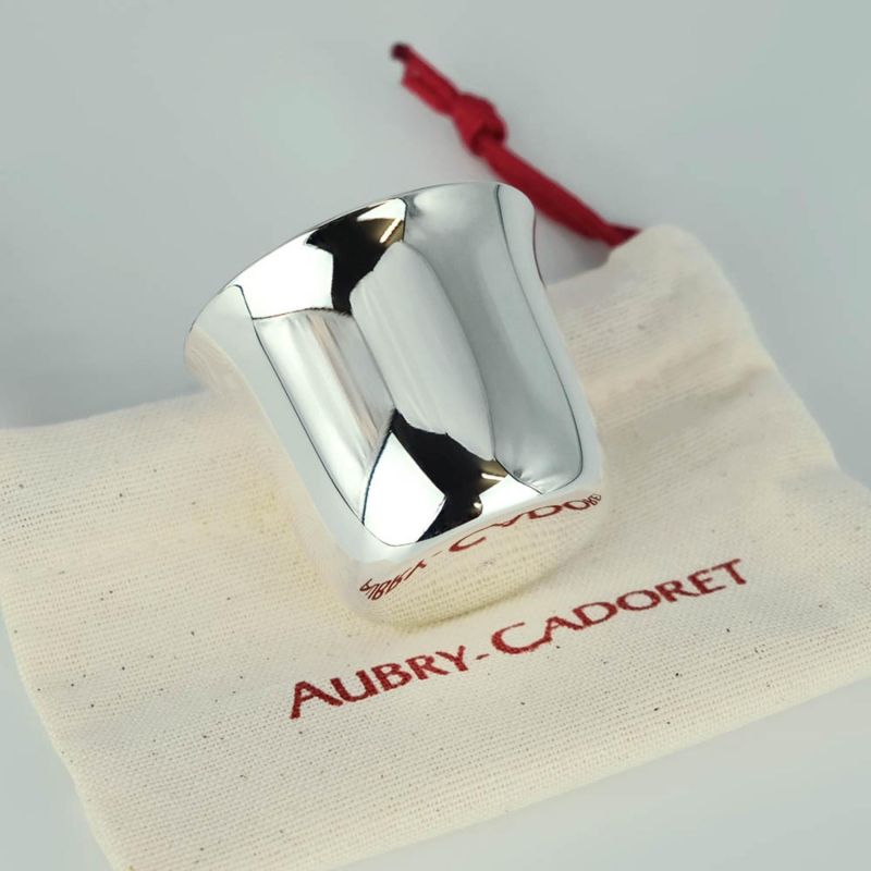Timbale évasée unie personnalisable (métal argenté) Aubry-Cadoret Ambiance 3