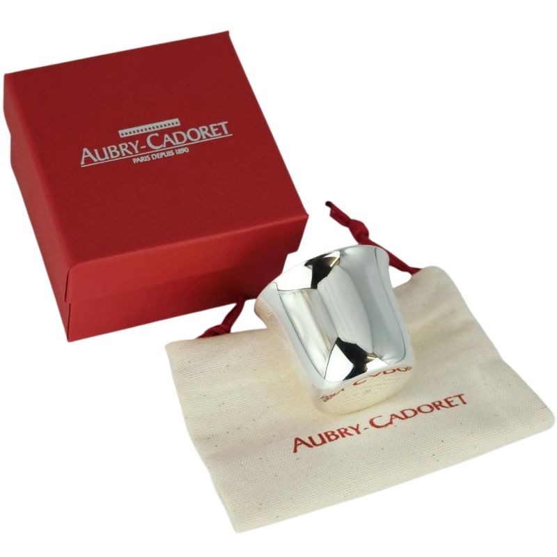 Timbale évasée unie personnalisable (métal argenté) Aubry-Cadoret Packaging 4