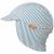 Variation Bleu, blanc, orange du produit Chapeau anti-UV Rayures et crabes (6-12 mois) de la marque Fresk