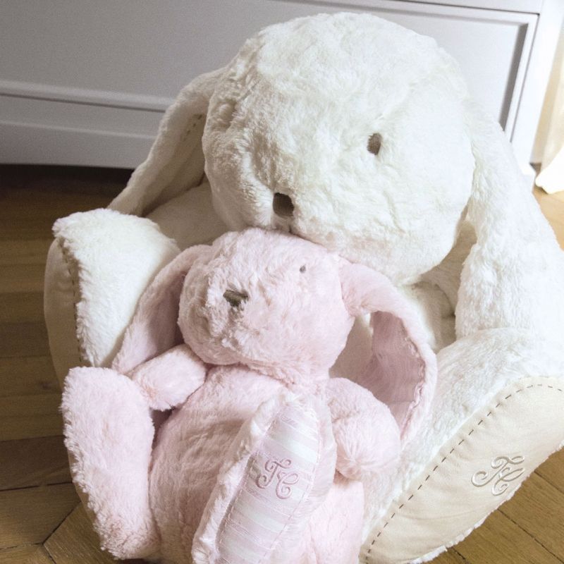 Peluche Augustin le lapin rose (12 cm) Tartine et Chocolat Ambiance 6