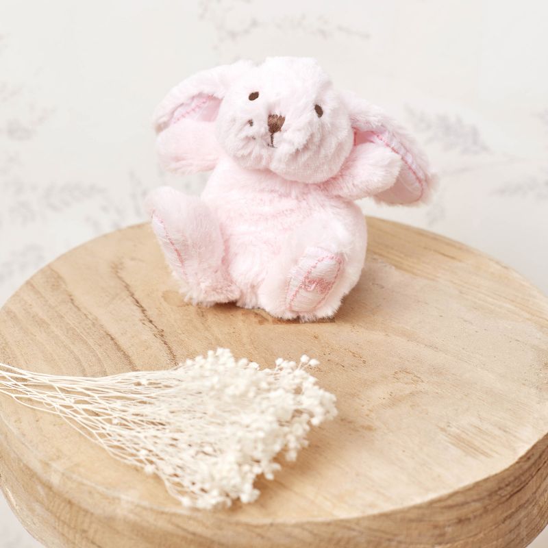 Peluche Augustin le lapin rose (12 cm) Tartine et Chocolat Ambiance 8