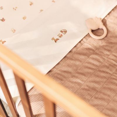 Couverture en jersey Velvet Rib Milky Coffee (75 x 100 cm)