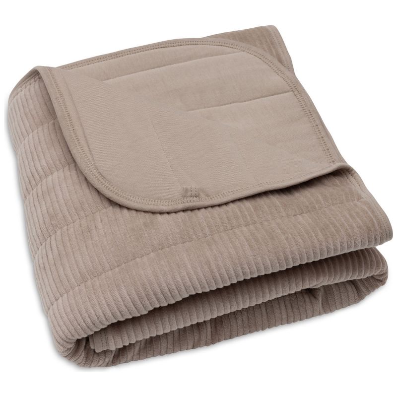 Couverture en jersey Velvet Rib Milky Coffee (75 x 100 cm) Jollein Produit 1