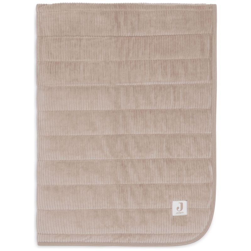 Couverture en jersey Velvet Rib Milky Coffee (75 x 100 cm) Jollein Produit 4