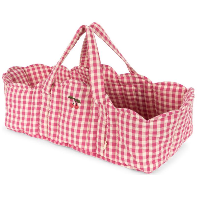 Couffin pour poupée Carreaux bubblegum Konges Sløjd Produit 1