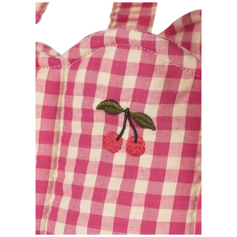 Couffin pour poupée Carreaux bubblegum Konges Sløjd Produit 2