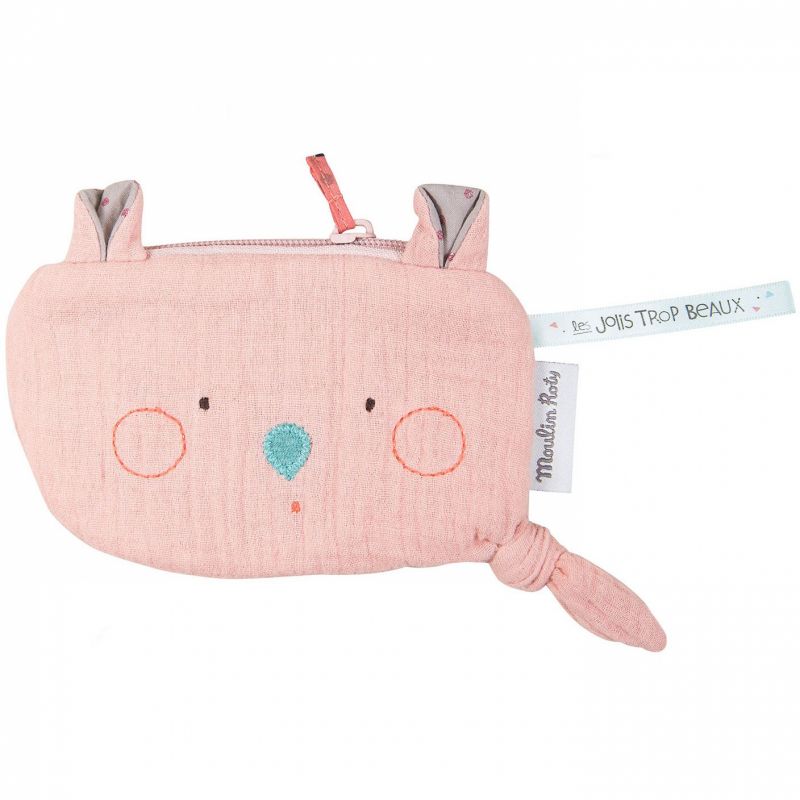 Porte monnaie souris rose Les jolis trop beaux Moulin Roty