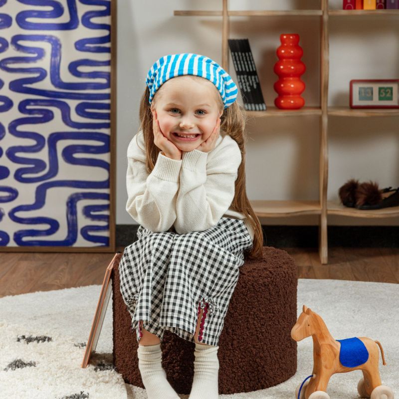 Pouf Warm Hazel molletonné Wigiwama Ambiance 4