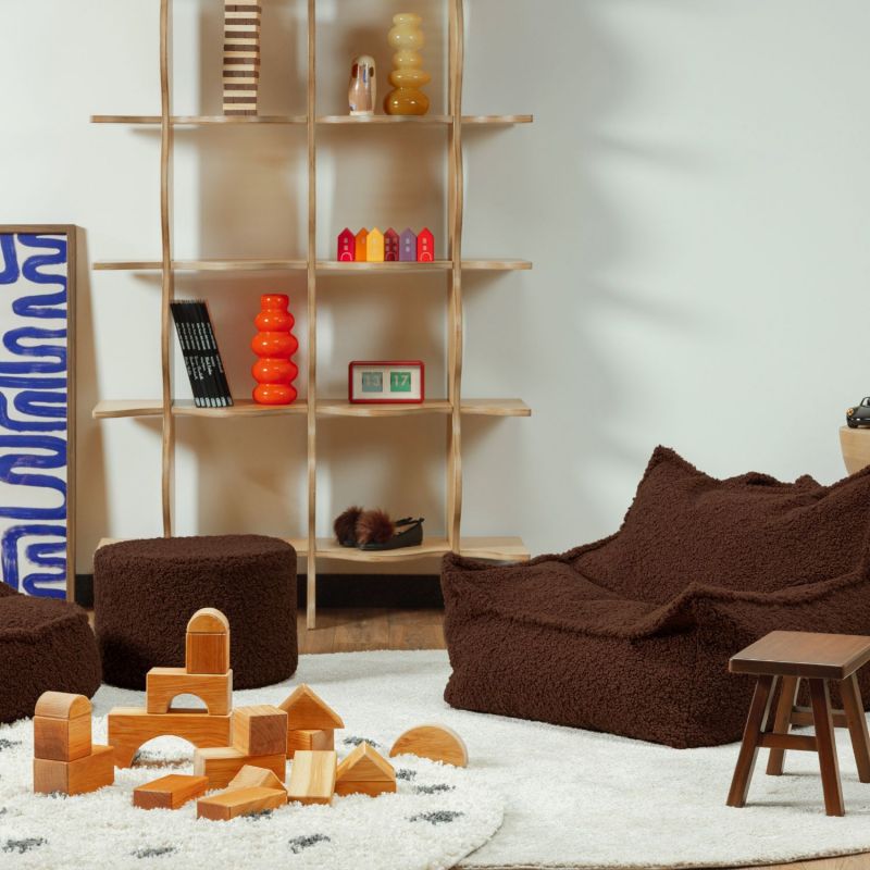 Pouf Warm Hazel molletonné Wigiwama Ambiance 5