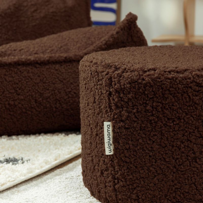 Pouf Warm Hazel molletonné Wigiwama Ambiance 7