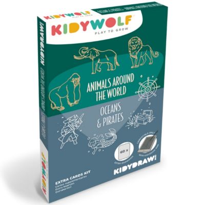 Recharge KIDYDRAW-MINI Thème : Pirates Princesses et Animaux Sauvages KIDYWOLF