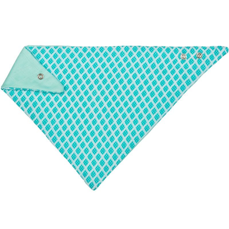 Bandana en mousseline diamants turquoise Lässig