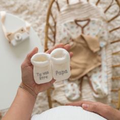 Chaussons Tu vas être Papa (0-1 mois)