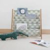 Bibliothèque en tissu recyclé Damier Vert 3 sprouts Ambiance 4