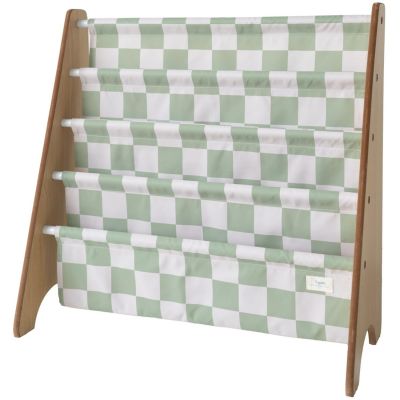 BibliothÃ¨que en tissu recyclÃ© Damier Vert