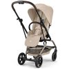 Poussette Compacte et Rotative Eezy S Twist+2 Châssis Taupe et Siège Almond Beige Cybex Produit 1