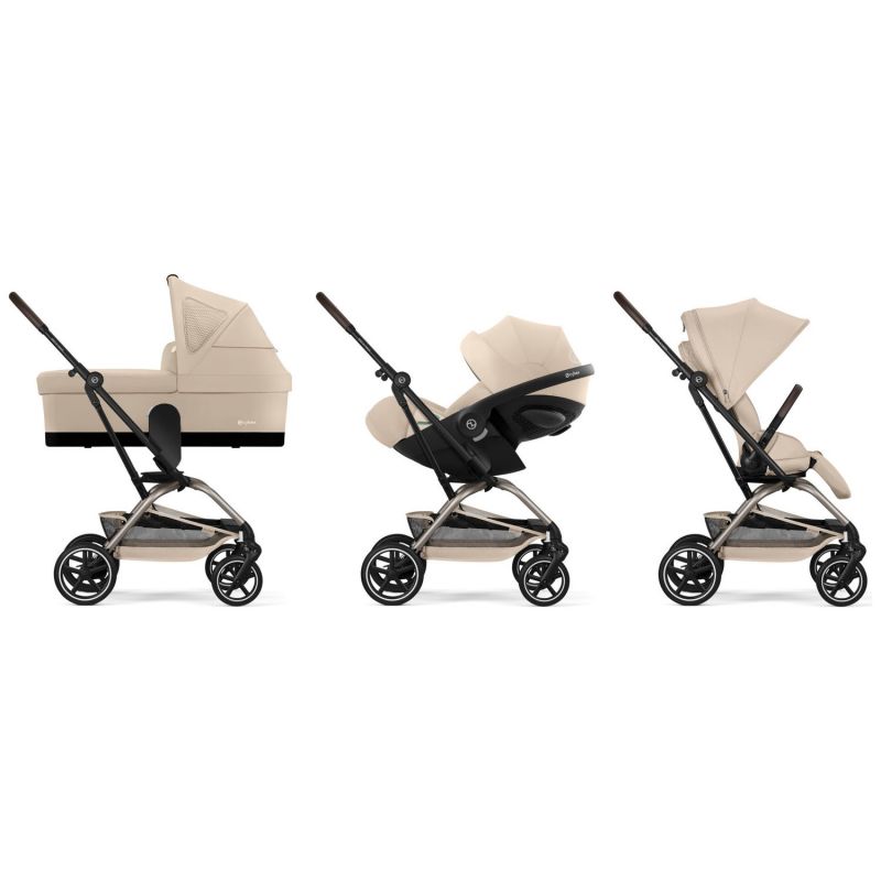 Poussette Compacte et Rotative Eezy S Twist+2 Châssis Taupe et Siège Almond Beige Cybex Produit 7