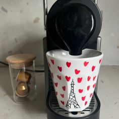 Lot de 6 gobelets paris picto cœurs