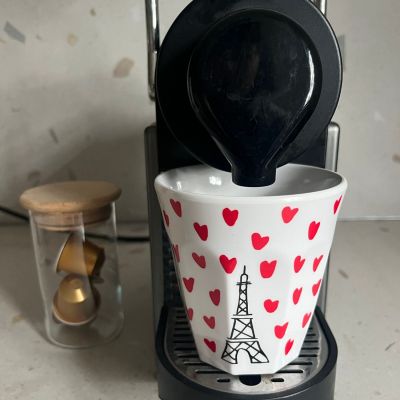 Lot de 6 gobelets paris picto cœurs