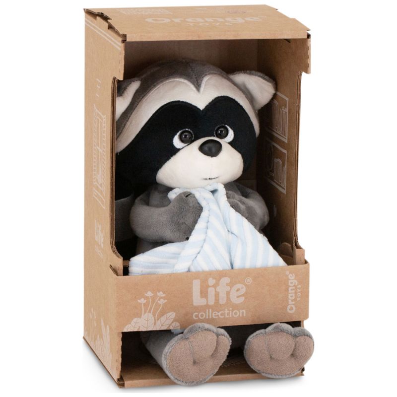 Raton laveur avec serviette Denny (20 cm assis) Orange Toys Packaging 6