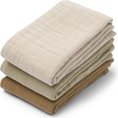 Lot de 3 langes Lewis Sandy Mix (65 x 65 cm)  par Liewood