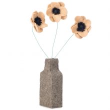 Vase de fleurs en feutre Anémone  par Kids Depot