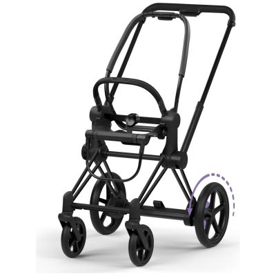 Châssis e-PRIAM 2026 Poussette électrique tout-terrain Matt Black Cybex