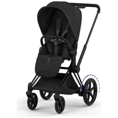 Châssis e-PRIAM 2026 Poussette électrique tout-terrain Matt Black