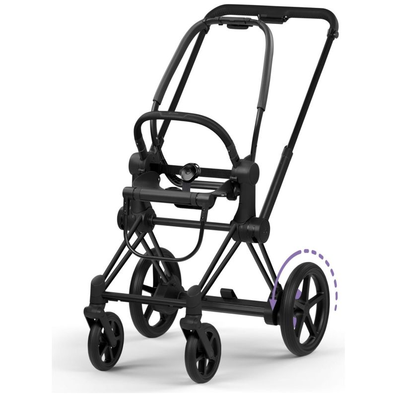 Châssis e-PRIAM 2026 Poussette électrique tout-terrain Matt Black Cybex Produit 1