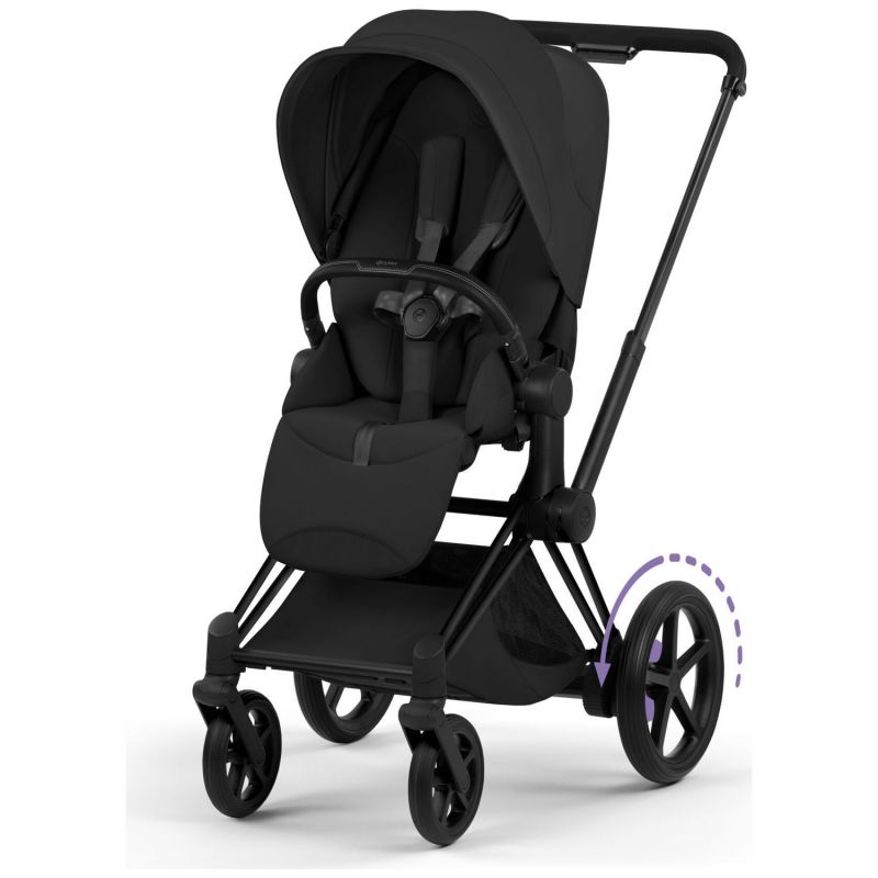 Châssis e-PRIAM 2026 Poussette électrique tout-terrain Matt Black Cybex Produit 2