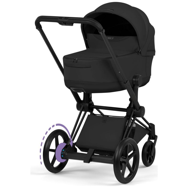 Châssis e-PRIAM 2026 Poussette électrique tout-terrain Matt Black Cybex Produit 5