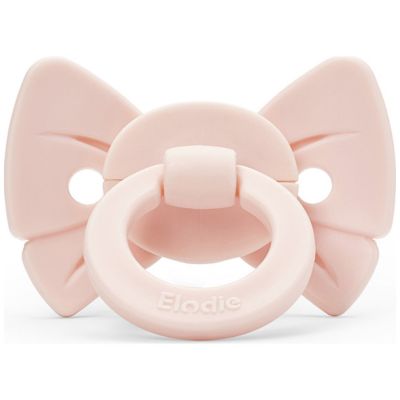 Sucette orthodontique en silicone Binky Bow Misty Pink (0 mois et +) Elodie Details