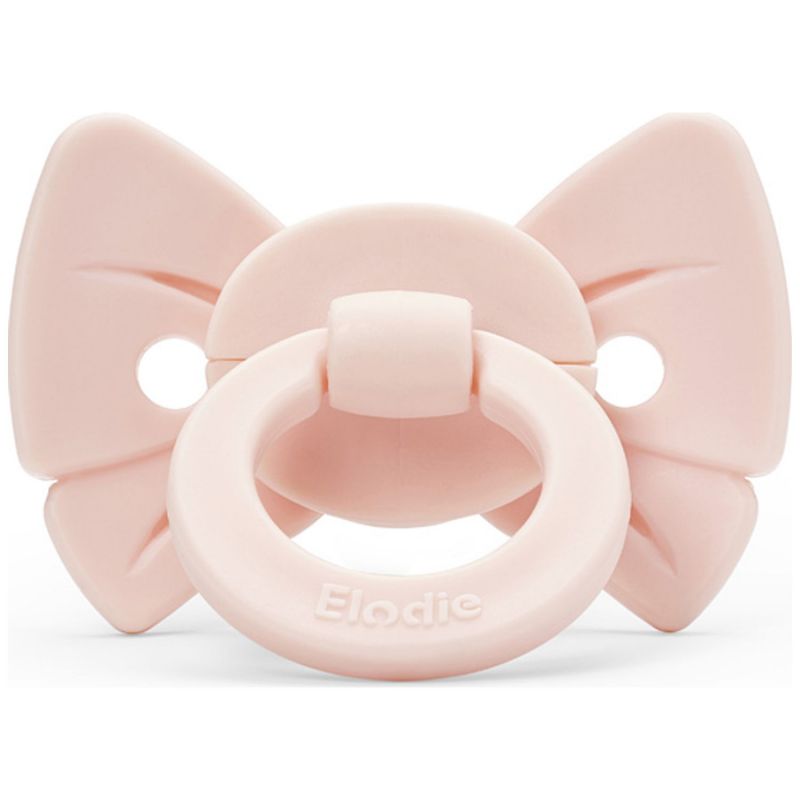 Sucette orthodontique en silicone Binky Bow Misty Pink (0 mois et +) Elodie Details Produit 1