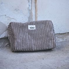 Trousse de toilette mini Capsule velours Mink - BEBEL