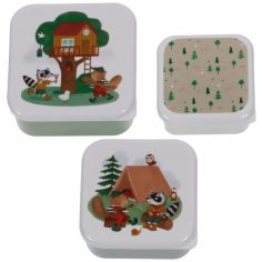 Lot de 3 boîtes à goûter Victor le castor - Amadeus Les Petits