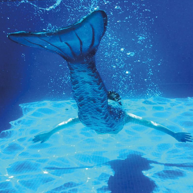 Ensemble 3 pièces queue de sirène turquoise (taille S) Kuaki Mermaids Ambiance 2