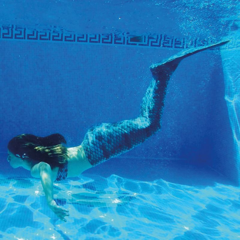 Ensemble 3 pièces queue de sirène turquoise (taille S) Kuaki Mermaids Ambiance 3