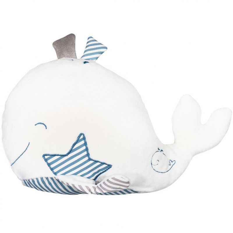 Peluche Blue baleine (34 cm) Sauthon