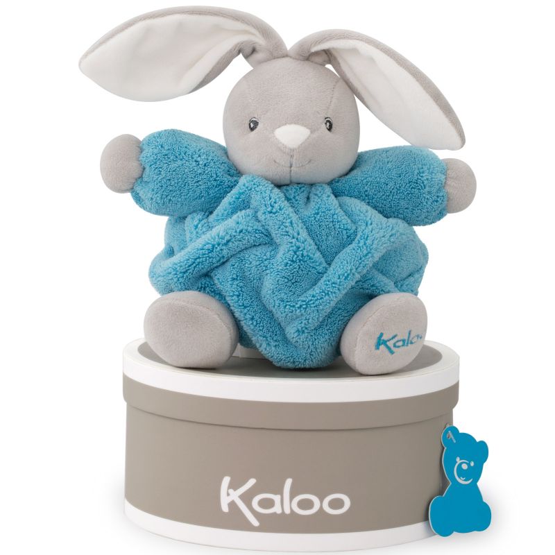 Coffret doudou boule Néon lapin bleu (18 cm) Kaloo