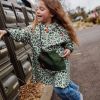 Poncho de pluie Green Léopard (7-9 ans) Hello Hossy Ambiance 2