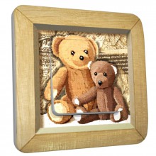 Interrupteur décoré simple Maman et Bébé ours  par DKO Interrupteur