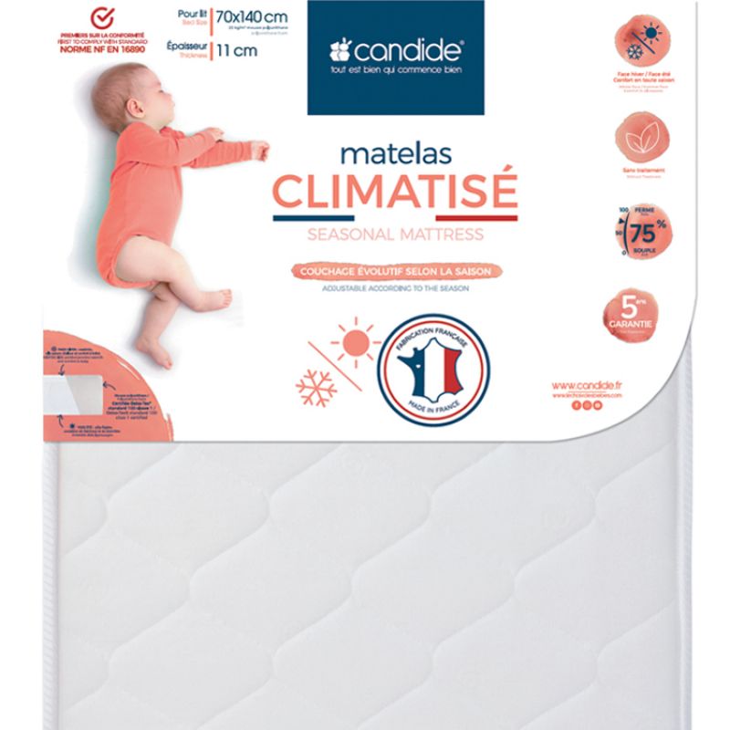 Matelas climatisé traditionnel (70 x 140 cm) Candide