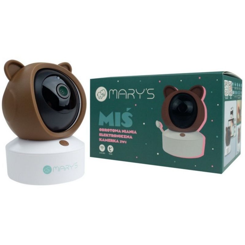 Babyphone vidéo avec caméra 2 en 1 Ours Brun Mary's Packaging 7