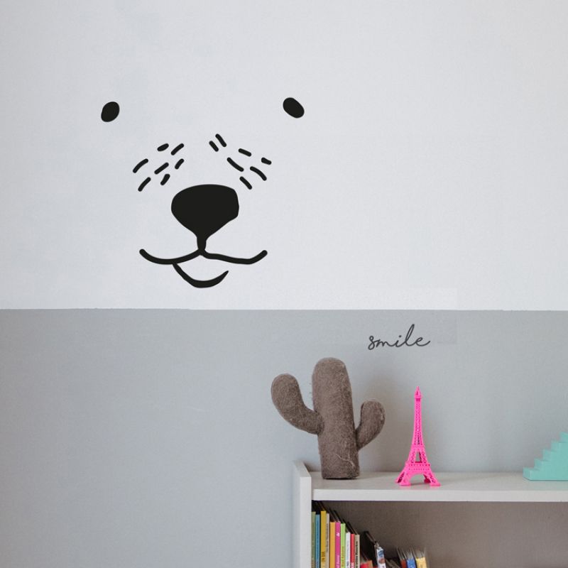 Stickers Visage d'ours Mimi'lou