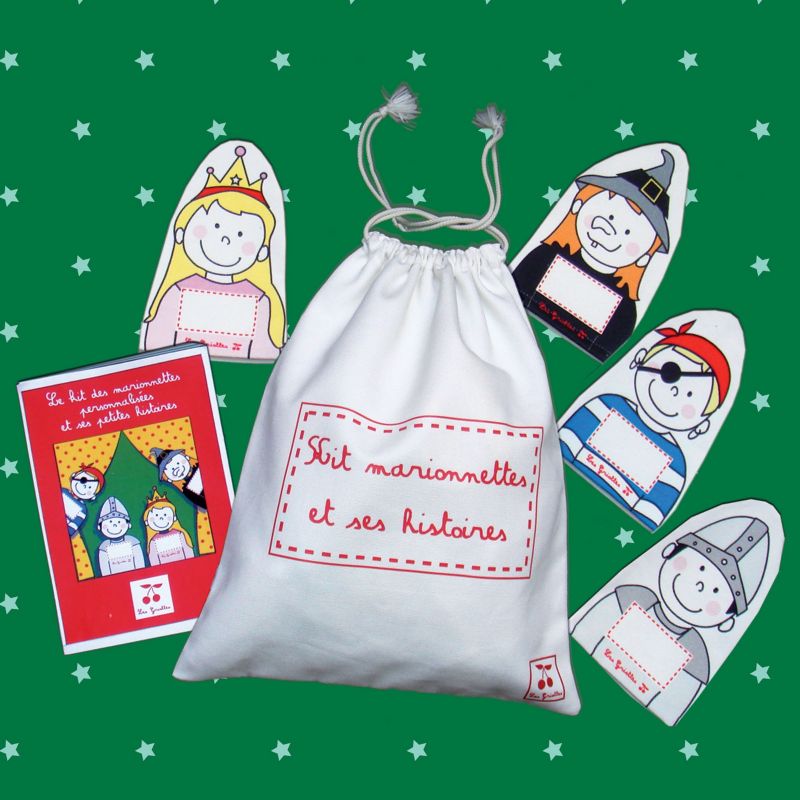 Kit 4 marionnettes (personnalisable) Les Griottes
