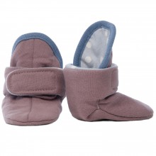 Chaussons taupes Baby Slipper cotton American fifties (5-10 mois)  par Lodger