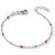 Variation Bleu, rose du produit Bracelet ovale laqué Turquoise-Fushia (argent 925) de la marque Baby bijoux