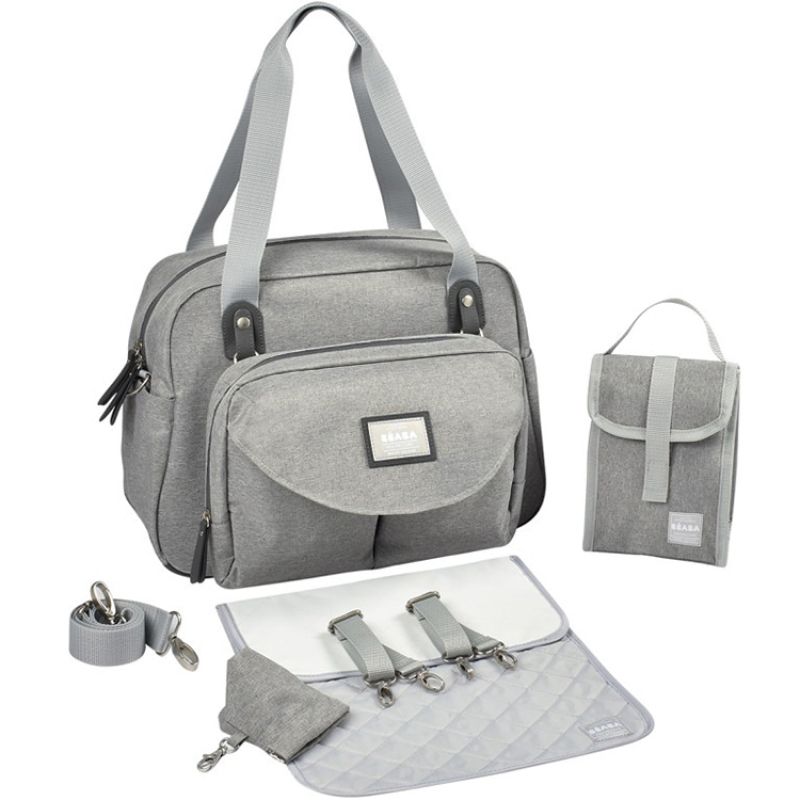 Sac à langer Genève II gris chiné Béaba Produit 1