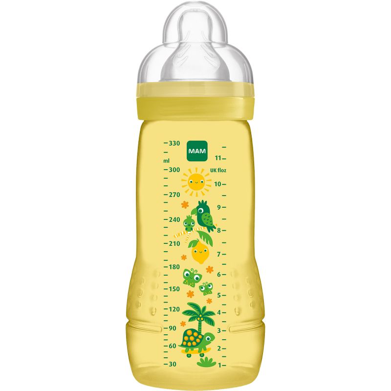 Biberon Easy Active 2ème âge tortue - débit X ultra-rapide (330 ml) MAM